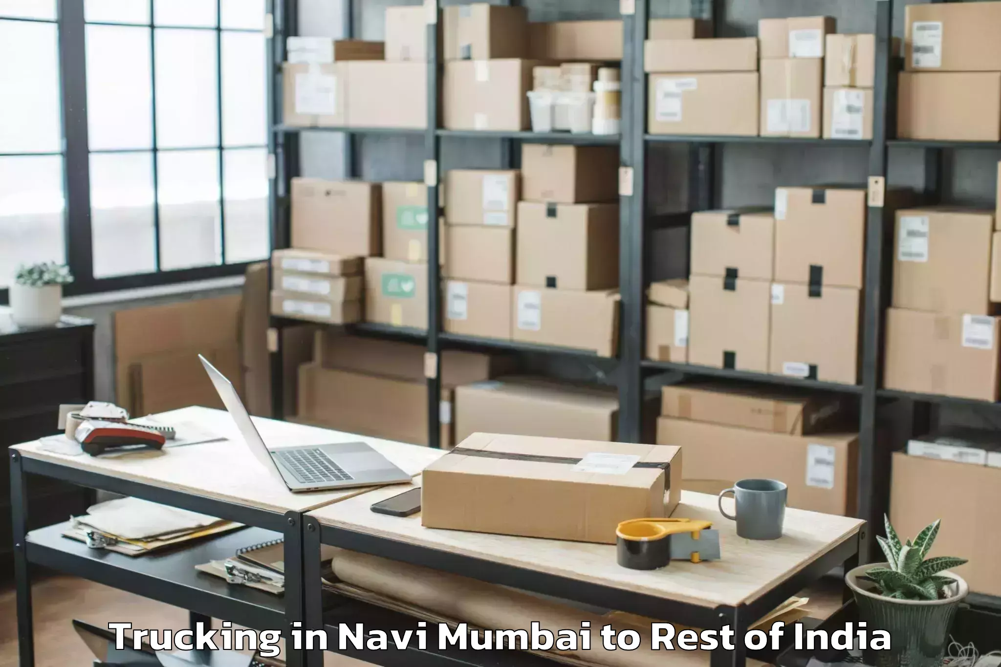 Book Navi Mumbai to Mopom Adipasi Trucking Online